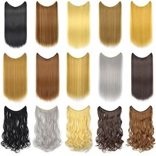 22 inches Invisible Wire No Clips in Hair Extensions Secret Fish Line Hairpieces