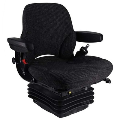 Sears Mid Back Seat, Asphalt Gray Fabric, w/ Air Suspension Fits Kubota