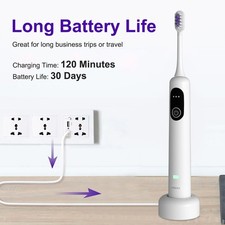5 Modes Electric Toothbrush Rechargeable Pro Rotating Brush IPX7