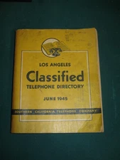 Los Angeles Classified Telephone Directory June 1945 Yellow Pages Black Dahlia