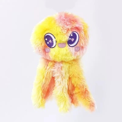 Jellyfish-Shaped Dog Toy, Plush Squeaky Dog Toys, Cute Durable Stuffed Crinkl...