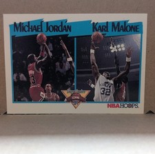 1991-92 NBA Hoops League Leaders Scoring #306 Michael Jordan Karl Malone