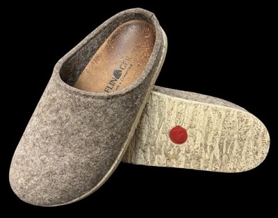 Haflinger Wool Slip on Shoe Manhattan Lifestyle Clog in Color  Earth Brown Sz 38