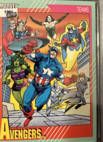 1991 IMPEL MARVEL UNIVERSE AVENGERS #151 TRADING CARD | EMC 10 Gem Mint - Picture 3 of 5