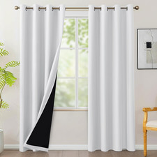 BONZER 100 Blackout Curtains 84 inches Long - 4 Panels Thermal Insulated Light