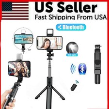 Selfie Stick Tripod with Remote Phone Desktop Stand Holder for iPhone Samsung US