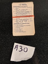 TV Trivia Card Deck Hoyle Products - 1984