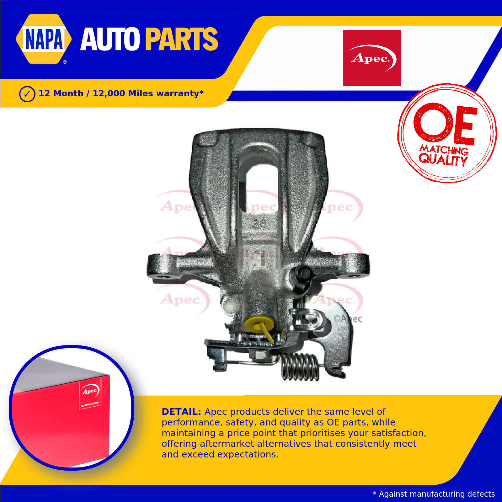 Brake Caliper LCA161N Apec 1356393 1500121 2041807 4S712553BA 4S712553BB Quality