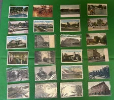 24 Vtg Postcards sleeved Pennsylvania Some Unused  1900s - 1940s old stamps 12PA