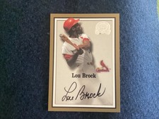 2000 Lou Brock Autograph Fleer/Skybox