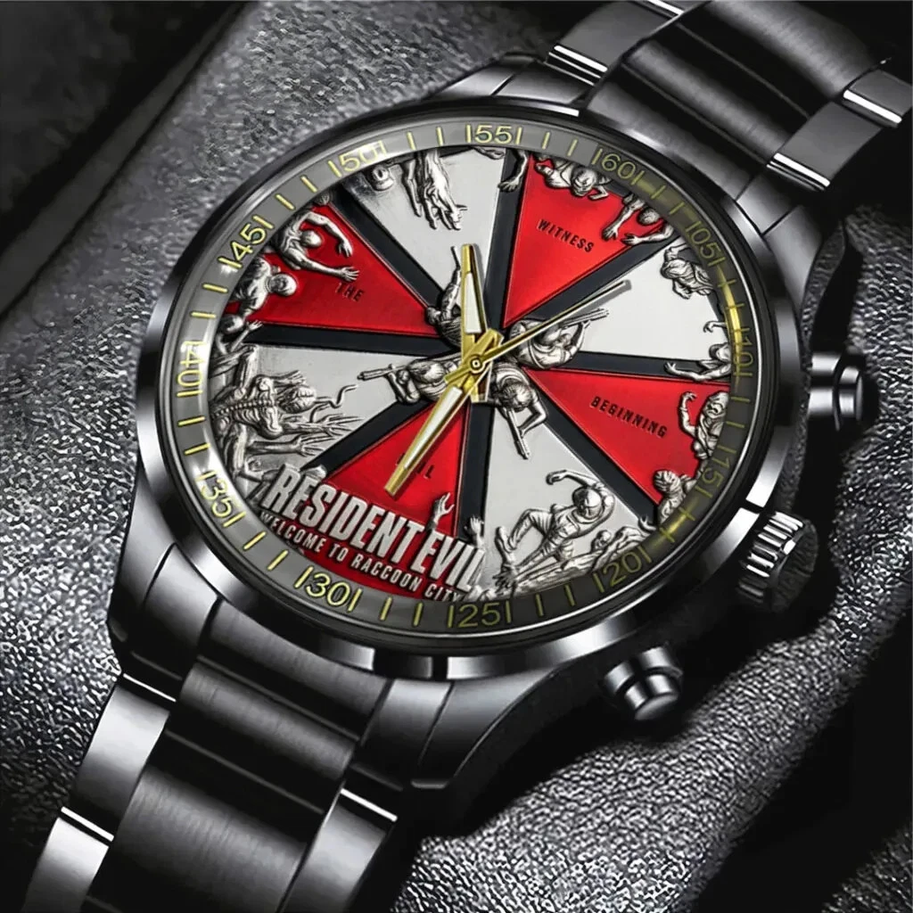 Resident Evil Black Stainless Steel Watch