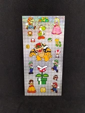 Hallmark Stickers SUPER MARIO Prismatic 18 Stickers On One Sheet