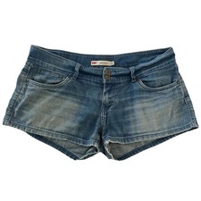 Levi's Low Rise Shorty Short Denim Shorts - Women's 15 - Y2K Double Button