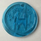Blenko Glass Suncatcher - MCM Blenkats - blue