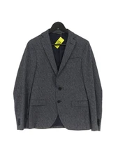 Manuel Ritz Women's Blazer Chest: 46 in Blue Polyester