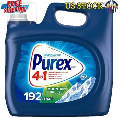 Liquid Laundry Detergent Mountain Breeze Stain Fighter Brightening 192 Loads New