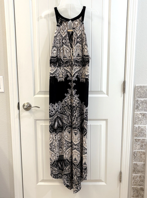 inc halter dress INC Womens Matte Jersey Paisley Maxi Dress 68502M899