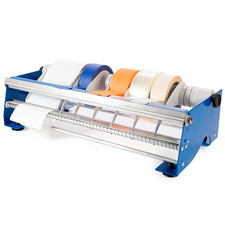 18" Manual Label and Tape Dispenser, 2" and up Core Size, Adjustable Roll Width
