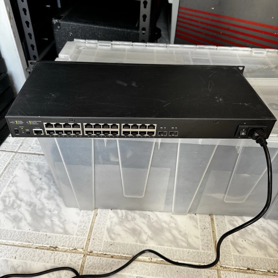 Luxul AMS-4424P 26-Port/24 PoE+ Stackable L2/L3 Switch - Used, Tested, Works! - Image 4 of 4