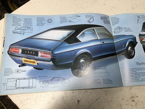 FORD GHIA RANGE BROCHURE CAPRI GRANADA SALOON , GRANADA COUPE - Picture 3 of 6