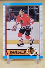 1989-90 O-Pee-Chee OPC Hockey #221 Duane Sutter - Chicago Blackhawks