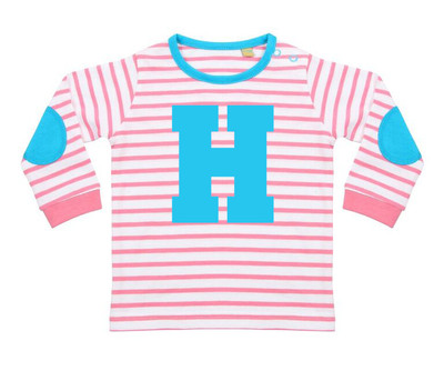 personalised initial baby clothes