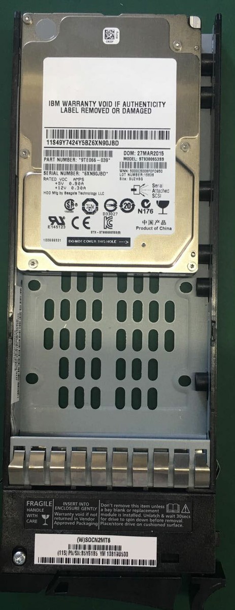 IBM 85Y6185 3543 V7000 300GB 2.5