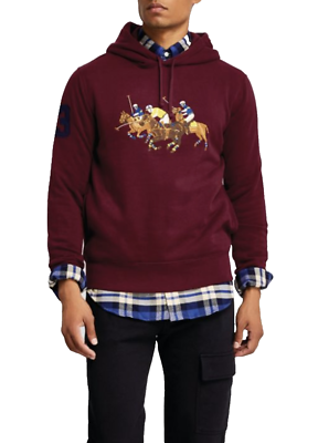 POLO RALPH LAUREN Triple Pony Hoodie Sweater Sweatshirt Jumper