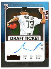 2021 Contenders SIXTO SANCHEZ RC AUTO #38/75 Rookie Draft Ticket Red Variation B