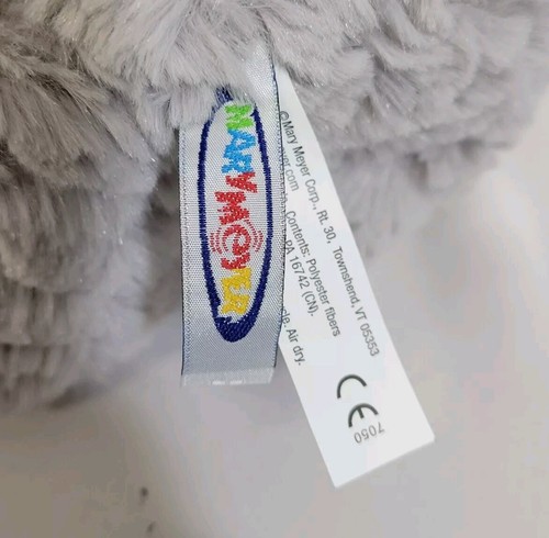 Mary Meyer Fab Fuzz Gray Shaggy Puppy Dog 11" Plush Stuffed Animal Toy NWT - Picture 8 of 9