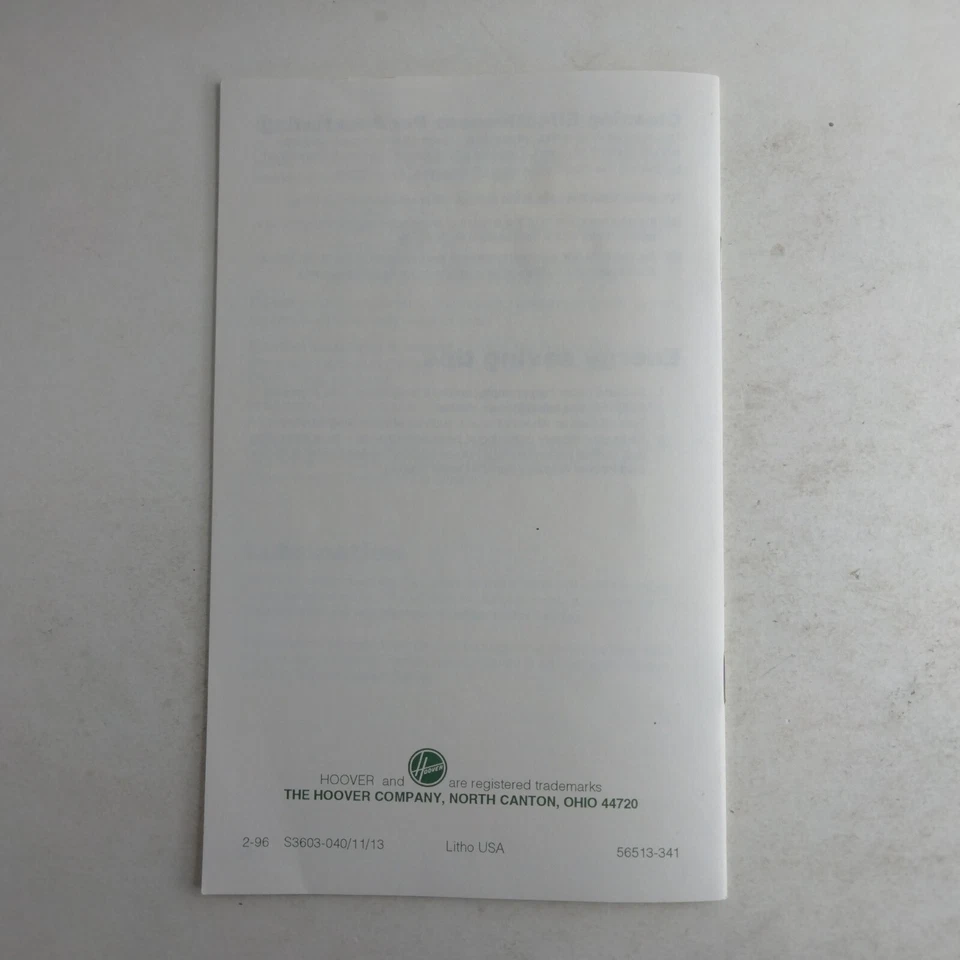 Limpiador de botes Hoover con boquilla eléctrica manual del propietario 1992 Foto 4 de 4