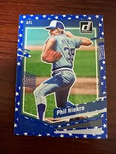 2023 Donruss Baseball Base Independence Day #199 Phil Niekro - Atlanta Braves