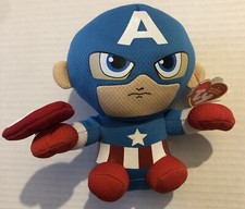 Marvel Captain America Ty Beanie Baby Plush S1D24