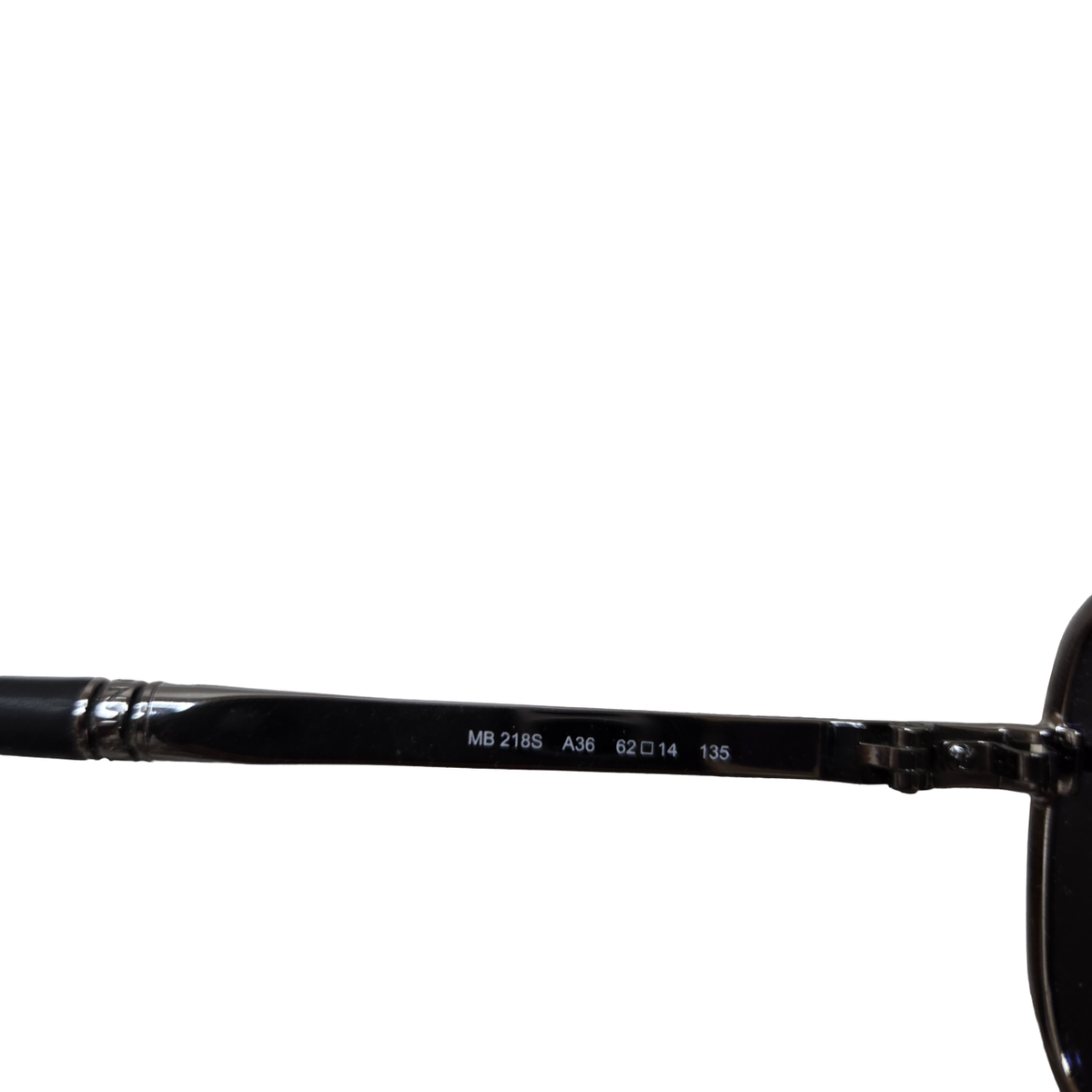 Montblanc MB 218S A36 62-13 135 Black Polarized Men