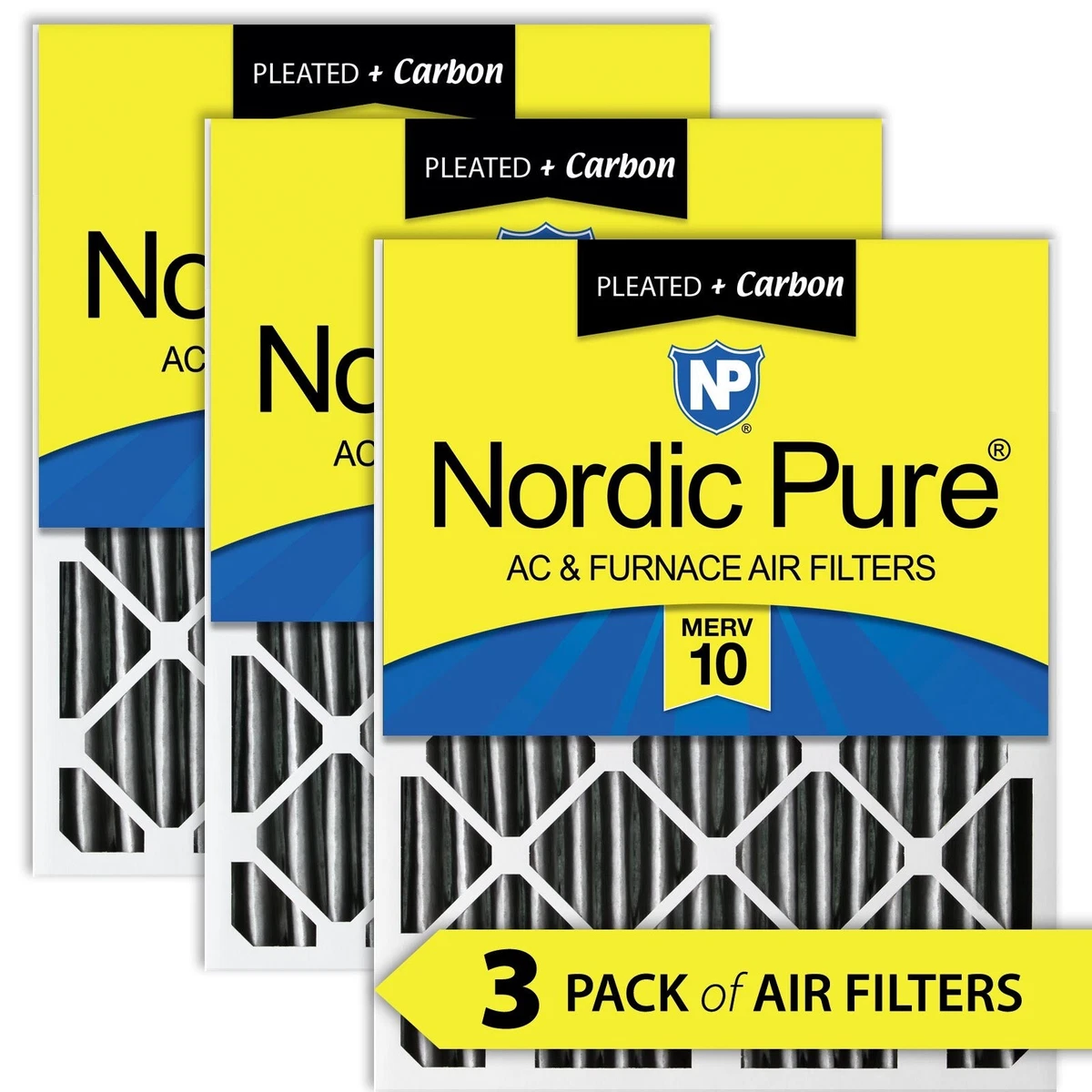 Nordic pure pleated merv 2024 ac furnace air filters qty