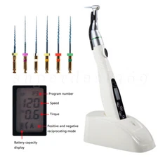 Dental LED Endo Motor 16:1 Reciprocating Contra Angle + Niti Rotary Files DL