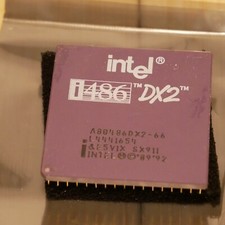 Vintage Intel 486 A80486DX2-66 66 MHz SX911 CPU Tested  Working 11