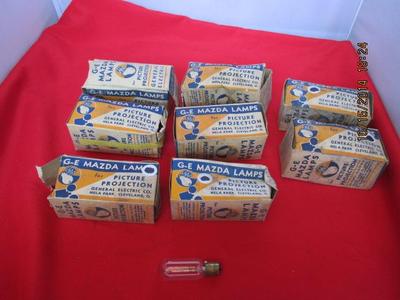Lot 8 GE Mazda Lamps For Picture Projection 50W T8 Code No. T8/47SC 125V