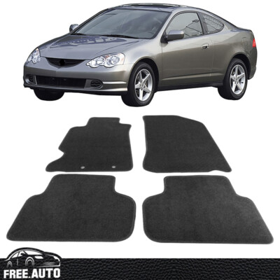 For 02 03 04 05 06 Acura RSX 2Dr Car Floor Mat Front & Rear Carpet Nylon Set 4PC