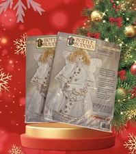 New Dimensions Winter White Angel Bottle Buddies Christmas Kit 2