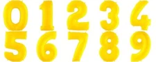40" YELLOW LARGE NUMBER FOIL BALLOONS HELIUM 0-9 AGE BIRTHDAY PARTY