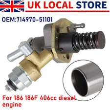 Diesel Fuel Injector Pump 186 186F with Solenoid For Yanmar L100 L90 Generator