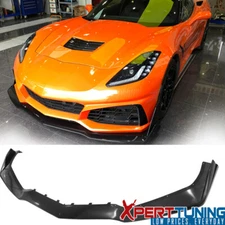 Fits 14-19 Chevy Corvette C7 ZR1 Style Front Bumper Lip Splitter Unpainted PP