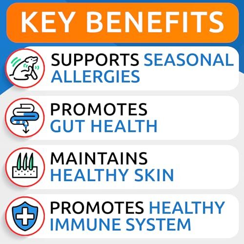 120 Ct Dog Allergy Relief Chews AntiItch Skin & Coat Supplement OMG