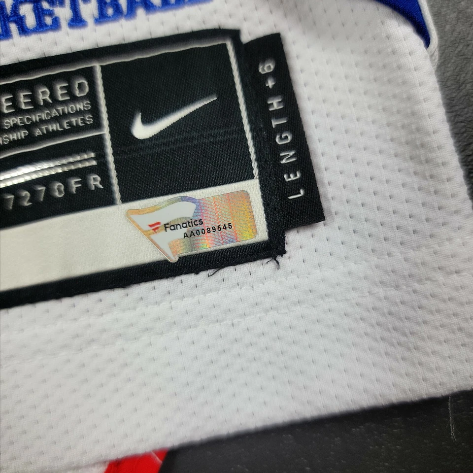 Camiseta deportiva 100 % auténtica Derrick Rose Detroit Pistons emitida por el juego Fanático Certificado de autenticidad 48+6" Foto 3 de 4