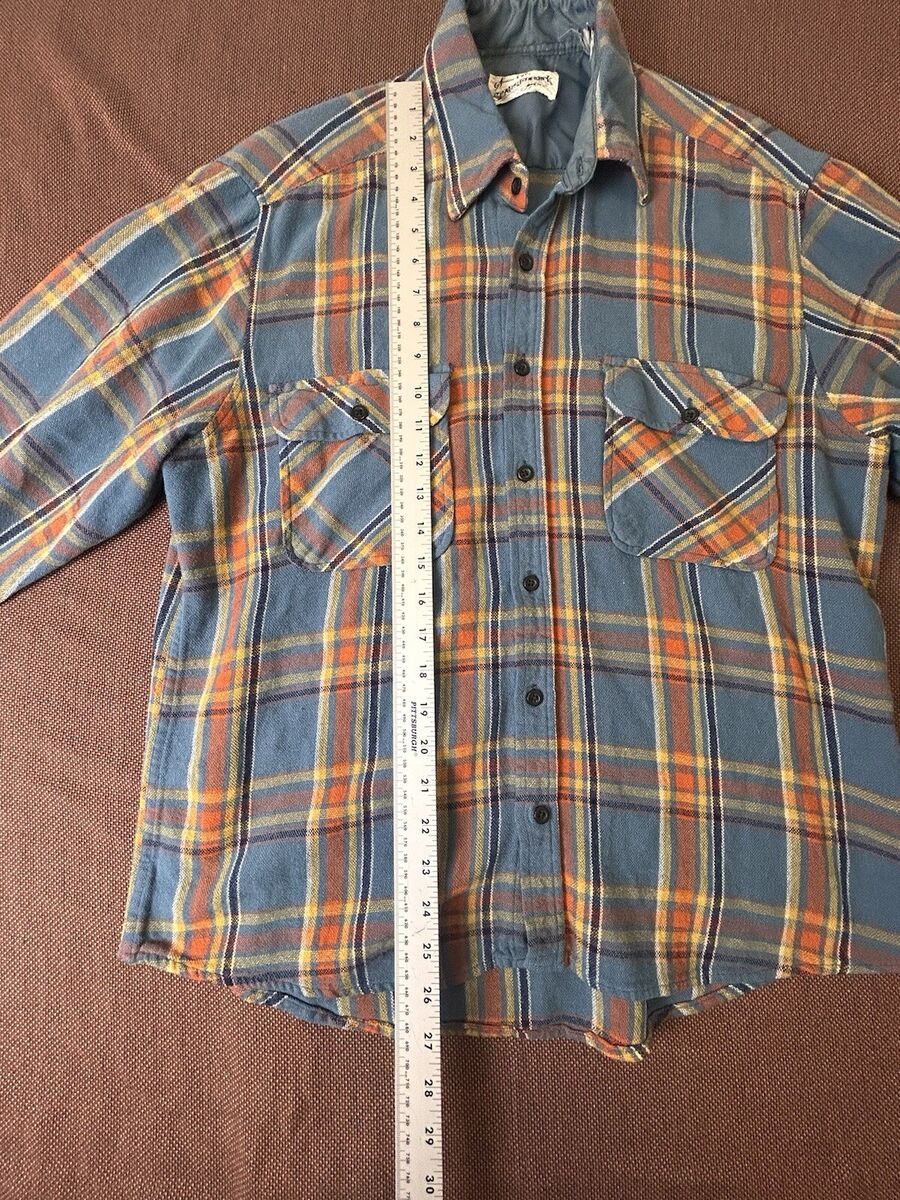 Vintage 60s Sears Roebuck CO Flannel Shirt Mens M Green Vintage 60s Sears Roebuck CO Flannel Shirt Mens M Green