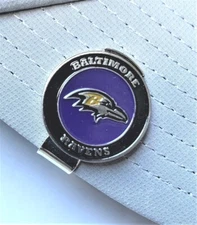 New Baltimore Ravens Golf Ball Marker with Magnetic Hat Clip