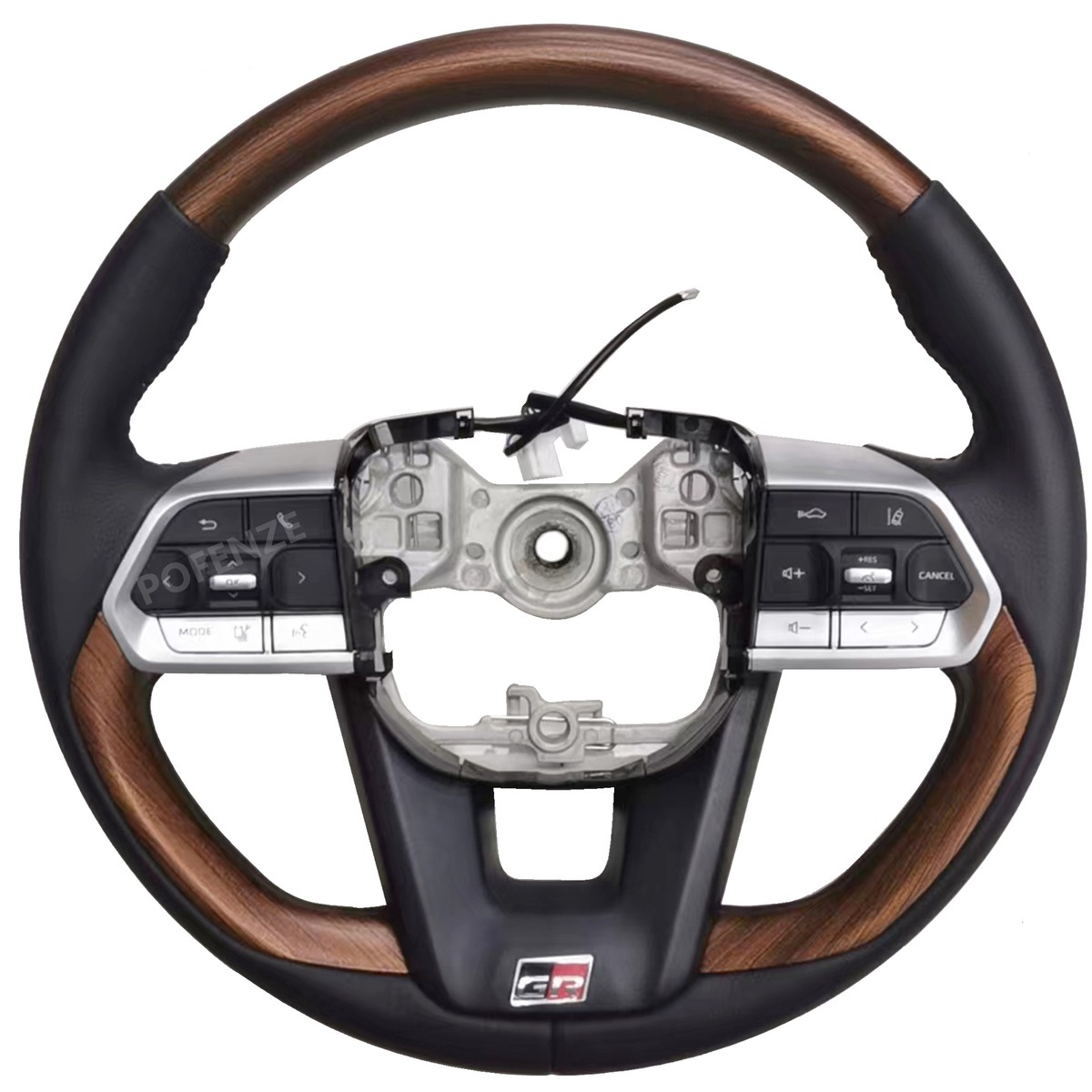 For Land Cruiser LC200 Prado FJ150 2008-2022 New Leather Wooden