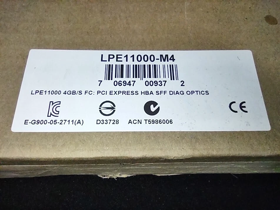 Emulex LightPulse LPE11000-M4 4GB/S PCI Express Fibre SFF Host Bus Adapter Card - Image 4 of 4