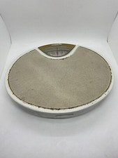 Vintage Mid Century Mod 1960 s Bath Scale Brearly Counselor White Tan